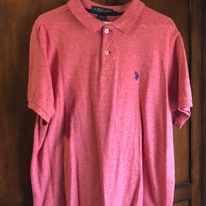 U.S Polo shirt red and navy